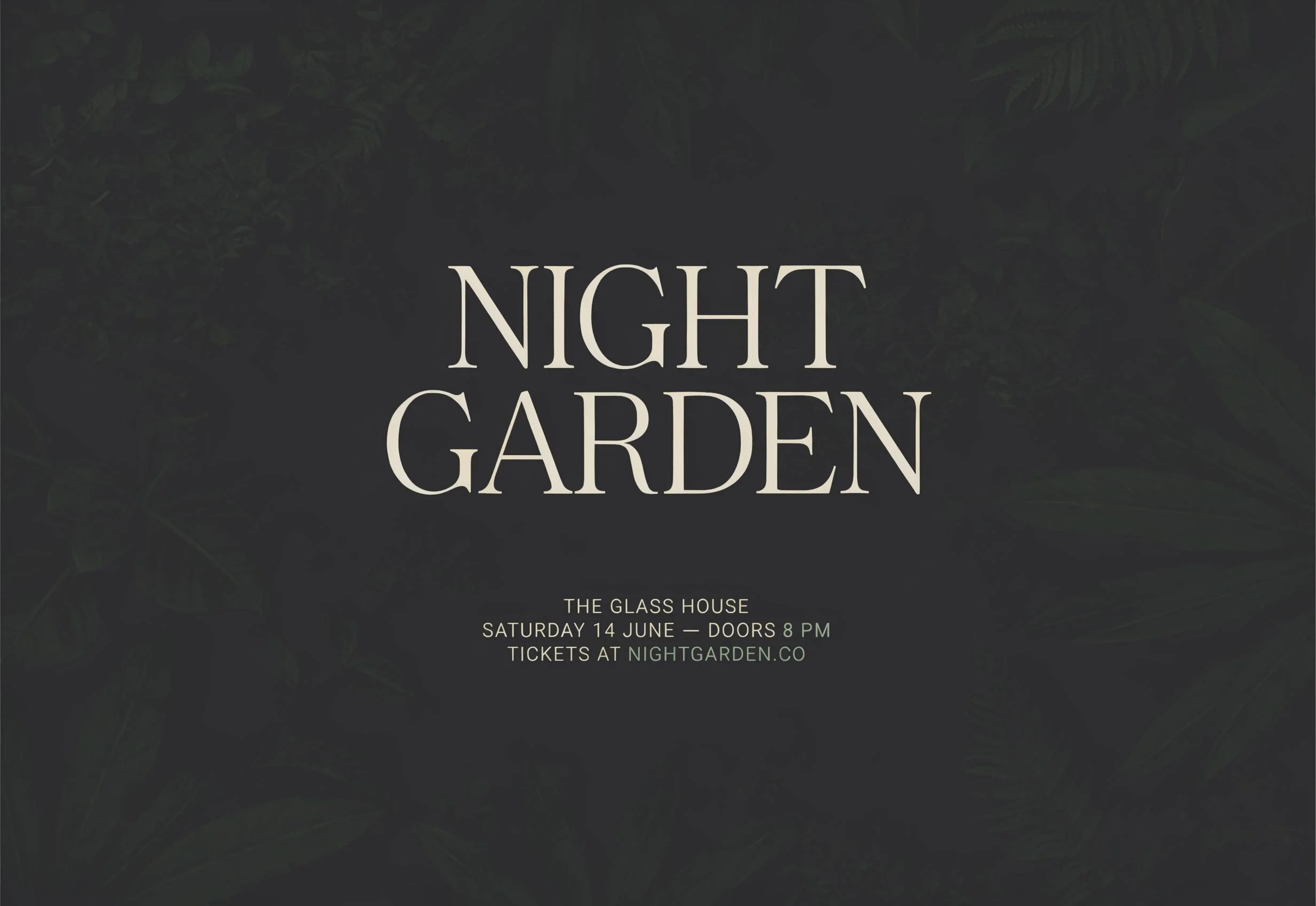 Luma Uni-1 Max poster with readable NIGHT GARDEN headline