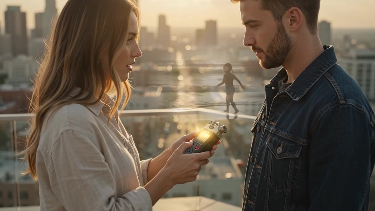 Gemini Omni Flash rooftop render with native audio